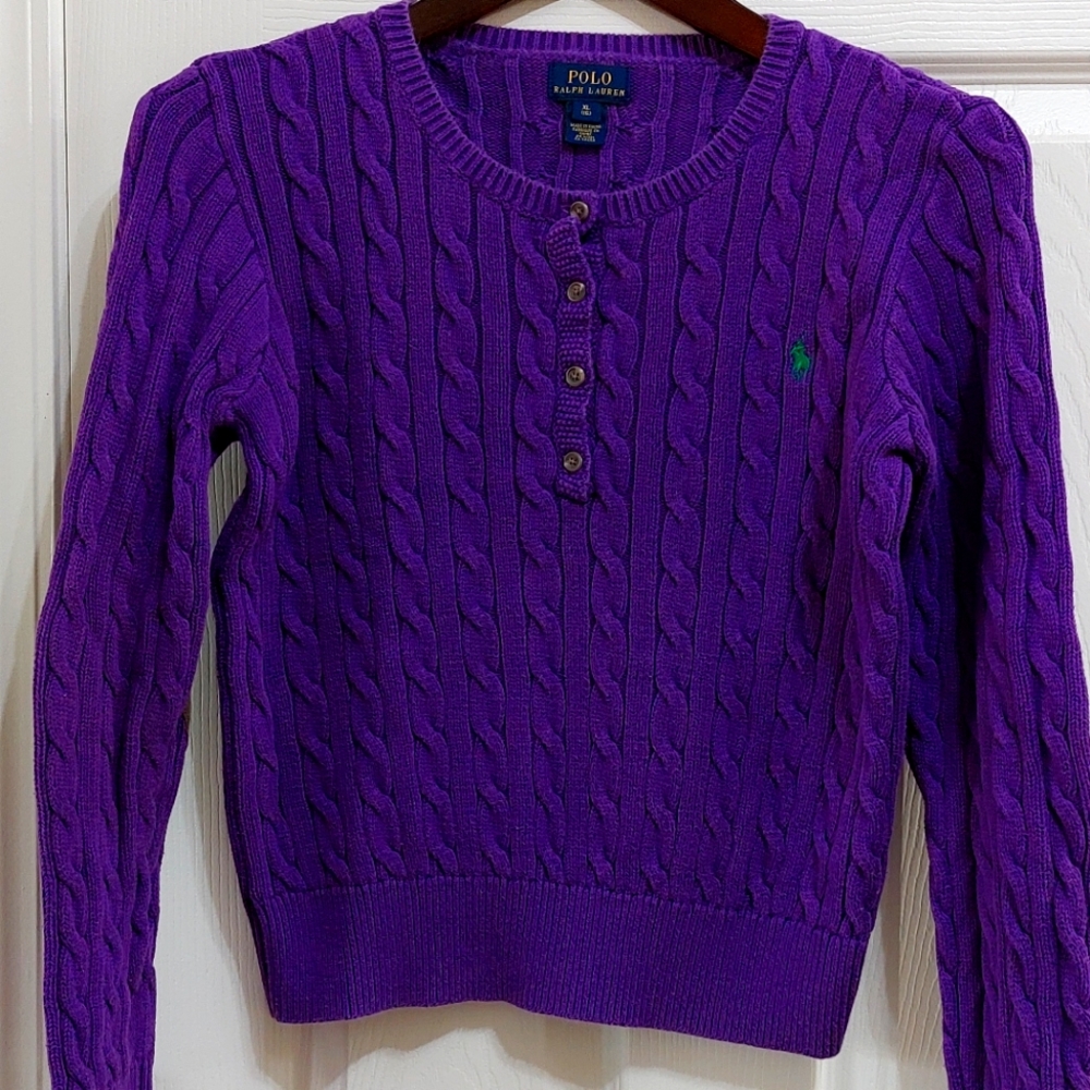Ralph lauren  Big girl cable knit sweater